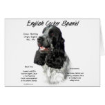 English Cocker Spaniel (parti) History Design cards