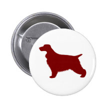 English Cocker Spaniel (Red) Pinback Buttons