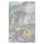 English cottage, pansies stationery paper