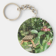 English country garden keychain