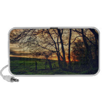 English Countryside Sunset HDR art Doodle Speaker speakers
