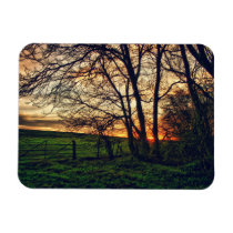 English Countryside Sunset HDR art flexible magnet magnets