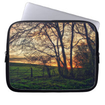 English Countryside Sunset HDR art laptop sleeve laptop sleeves