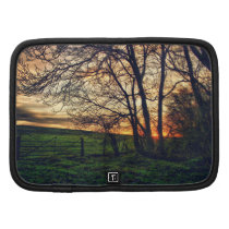 English Countryside Sunset HDR art planner folio planners