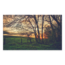English Countryside Sunset HDR art stickers stickers