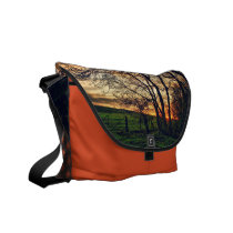 English Countryside Sunset HDR Messenger Bag messenger bags