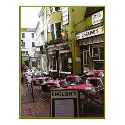 English Eatery Alley, Brighton (UK) Postcard