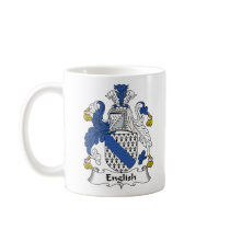 English Family Crest mugs by coatsofarms English Family Crest mugs
