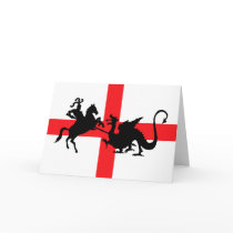 English flag George and the Dragon cards