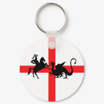 English flag George and the Dragon keychains by LIMEYBOY English flag George and the Dragon keychains