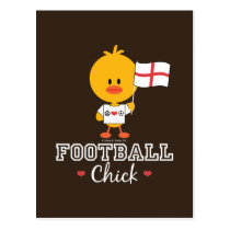 English Football Soccer Chick Postcard postcards