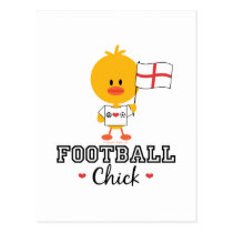 English Football Soccer Chick Postcard postcards