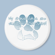 English Foxhound Grandchildren magnets by MenagerieMayhem English Foxhound Grandchildren magnets