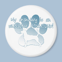 English Foxhound Granddog magnets by MenagerieMayhem English Foxhound Granddog magnets