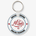 ENGLISH FOXHOUND mom keychain