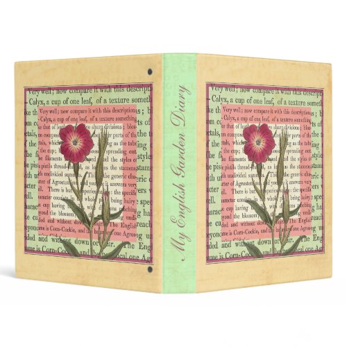 English Garden Cottage Charm Botanical Notebook Binder – Today’s Best, May 14, 2011