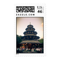 English Garden tower, Munchen Postage Stamps