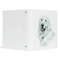 English Golden Retriever 3 Ring Binder