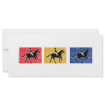 English Horse and Rider Custom Rack Card