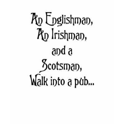 English, Irish, Scottish T-shirt by blackwillowdigital