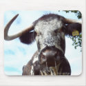 English Longhorn Cattle Cow Mousepad