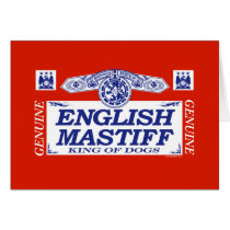 English Mastiff cards