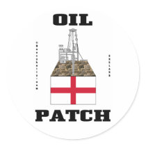 English Oil Patch Sticker,England,Oil,Gas,Decal
