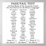 English Only In USA Poster