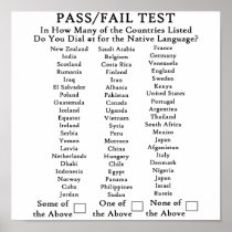 English Only In USA Poster