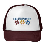 ENGLISH POINTER Dad Paw Print 1 Mesh Hats