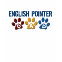 ENGLISH POINTER Dad Paw Print 1 t-shirts by poochloverstuff ENGLISH POINTER Dad Paw Print 1 t-shirts