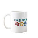 ENGLISH POINTER Mom Paw Print 1 mugs by poochloverstuff ENGLISH POINTER Mom Paw Print 1 mugs