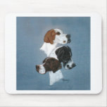 English Pointer Trio Head Study Mouse Pad