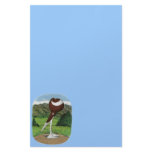 English Pouter:  Red With Mountains Personalized Stationery