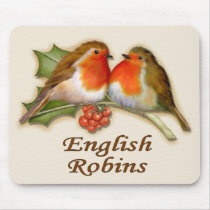 English Robins mousepads by Spice English Robins mousepads