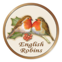 English Robins stickers