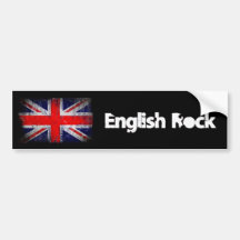 English Rock Bumper Sticker