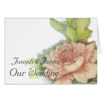 English Rose Our Wedding Card-Customize