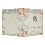 English Rose, Peach &amp; Silver Wedding Binder