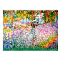 English Setter 1 - Garden posters
