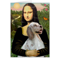 English Setter 1 - Mona Lisa cards by masterpiecedogs English Setter 1 - Mona Lisa cards