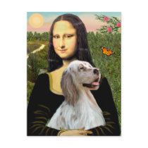 English Setter 1 - Mona Lisa postcards