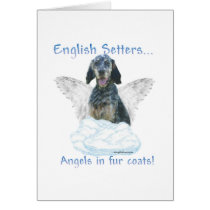 English Setter Angel cards