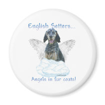 English Setter Angel - Magnet by GreyWolfCreation English Setter Angel - Magnet