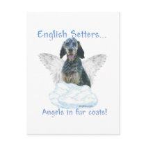 English Setter Angel postcards by GreyWolfCreation English Setter Angel postcards