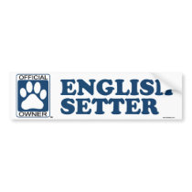 English Setter Blue bumper stickers by GenuineDogOwner English Setter Blue bumper stickers