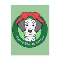 English Setter Christmas postcards by dogcartoons English Setter Christmas postcards