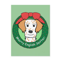 English Setter Christmas postcards by dogcartoons English Setter Christmas postcards