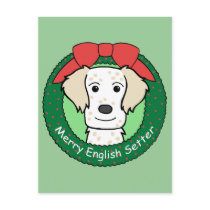 English Setter Christmas postcards by dogcartoons English Setter Christmas postcards