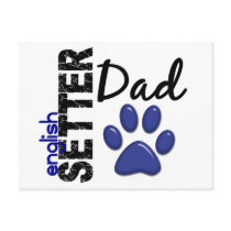 English Setter Dad 2 postcards